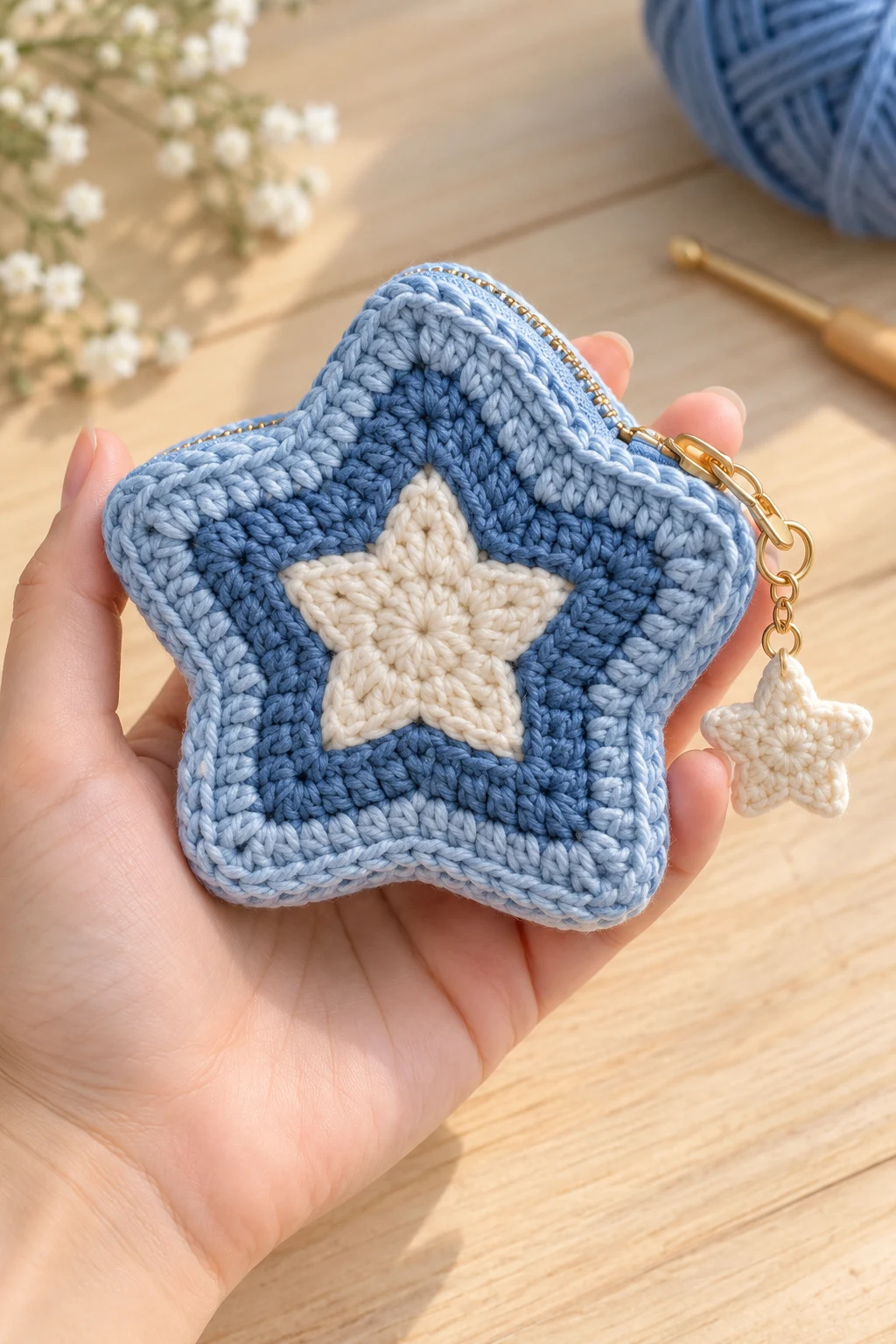 Mini Crochet Star Coin Purse — crochet bag star style outfit