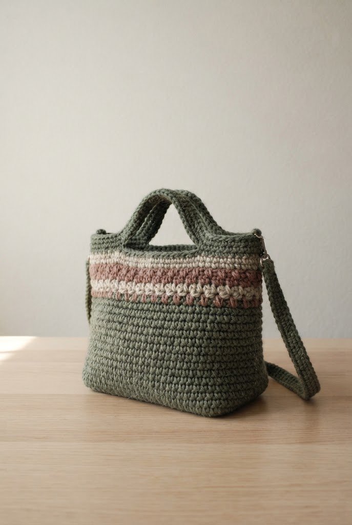 The Structured Box-Bottom Satchel — crochet bag summer style outfit