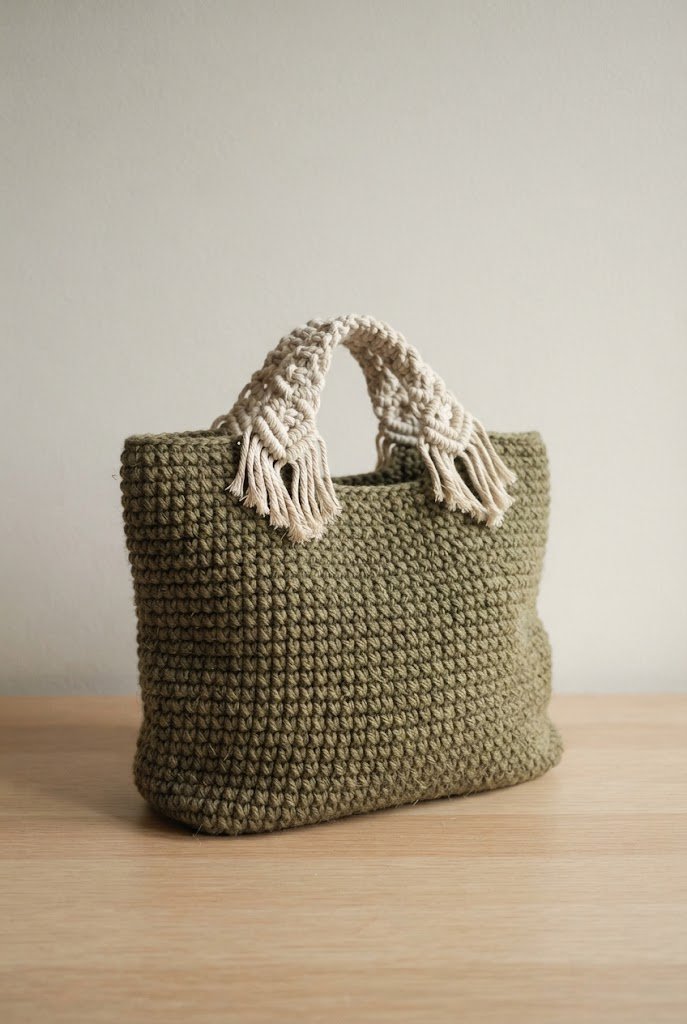 The Boho Macrame-Handle Tote — crochet bag summer style outfit