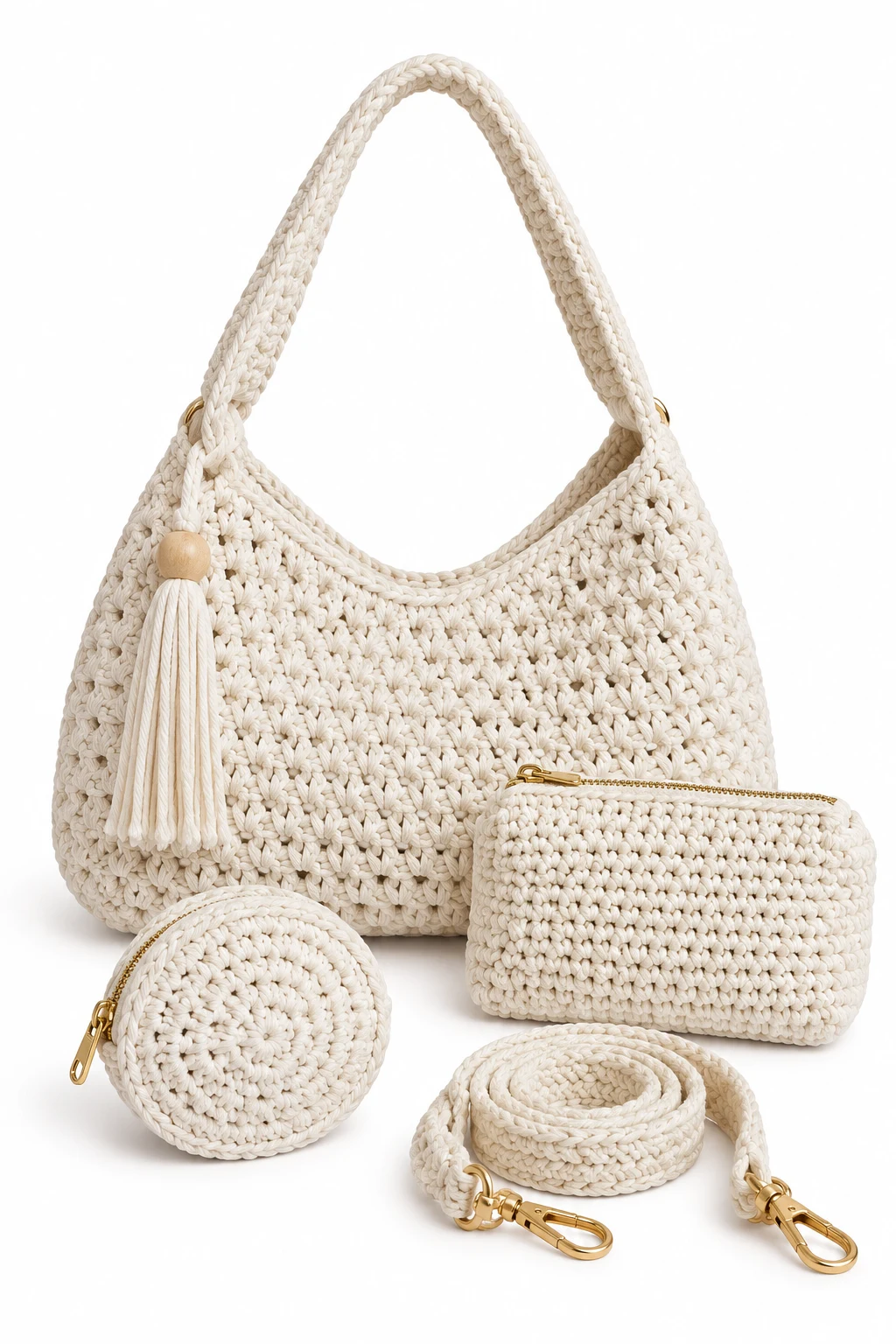 Shop: crochet bag white accessories