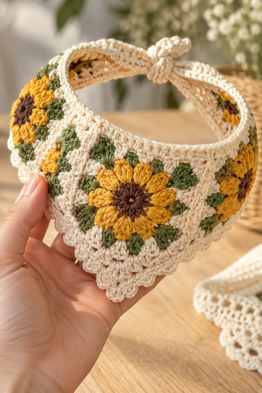 Crochet Bandana Headband — Crochet Bandana style outfit