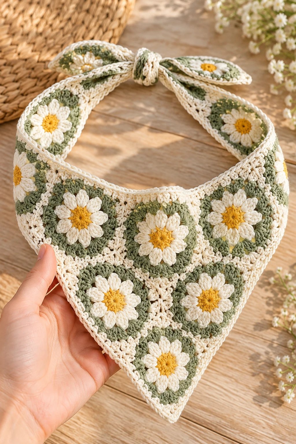 Beginner-Friendly Crochet Bandana Free Pattern — Crochet Bandana style outfit