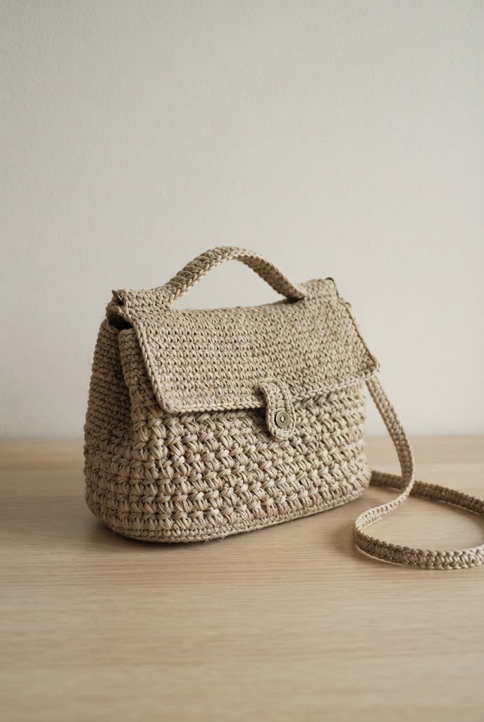 The Raffia Luxury Resort Satchel — crochet boho bag pattern style outfit