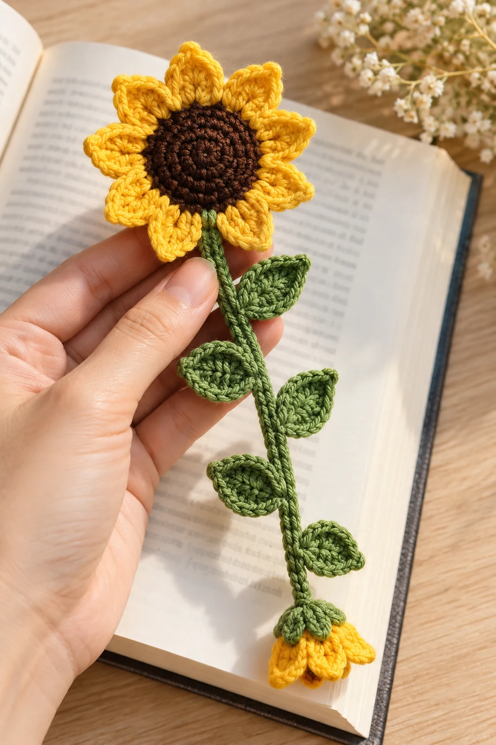 Sunny Sunflower Crochet Bookmark — crochet bookmarks style outfit