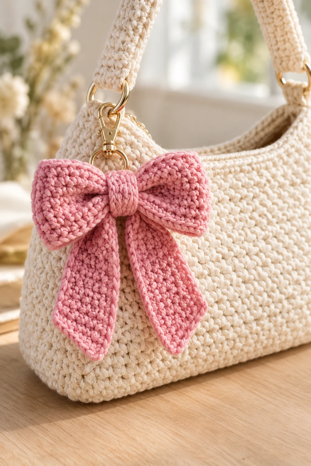 Crochet Bows for Bags and Purses — crochet bows style outfit