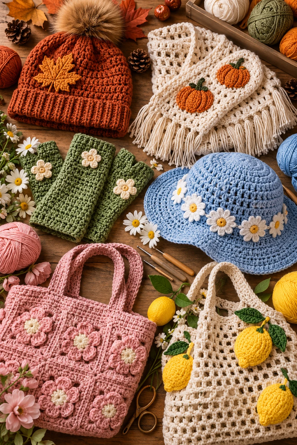 Seasonal Crochet Drops — crochet business style outfit