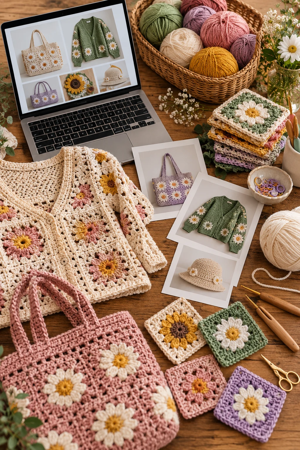 Digital Crochet Pattern Shop — crochet business style outfit