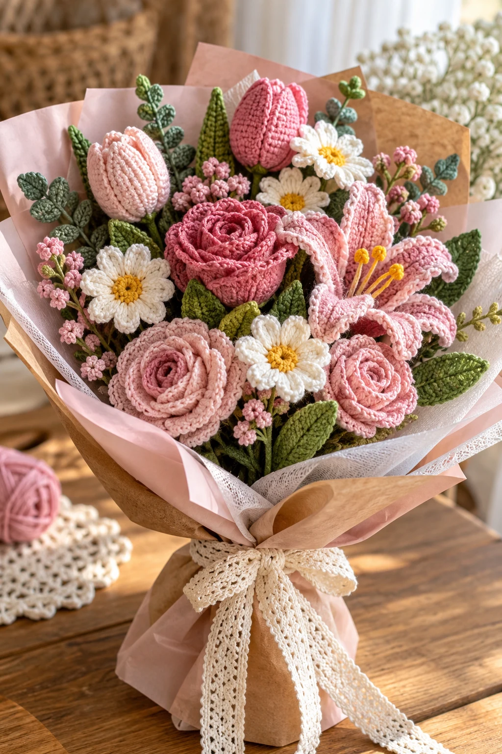 Handmade Crochet Flowers and Bouquets — crochet business