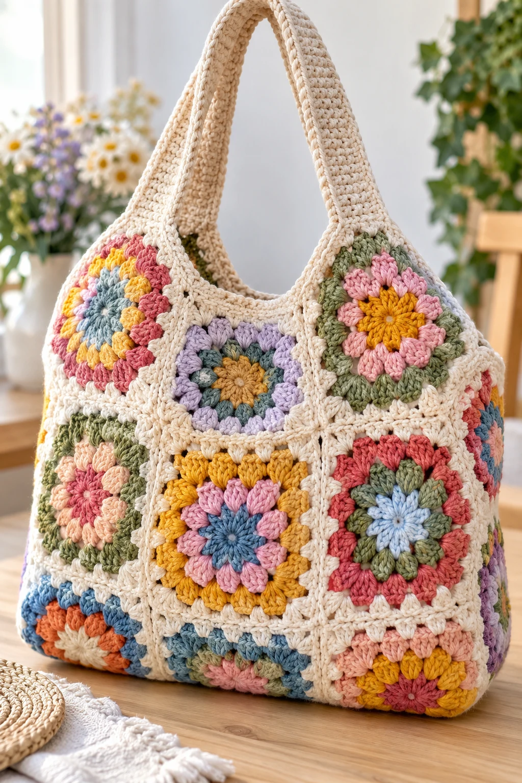 Crochet Bags With Modern Granny Squares — crochet business