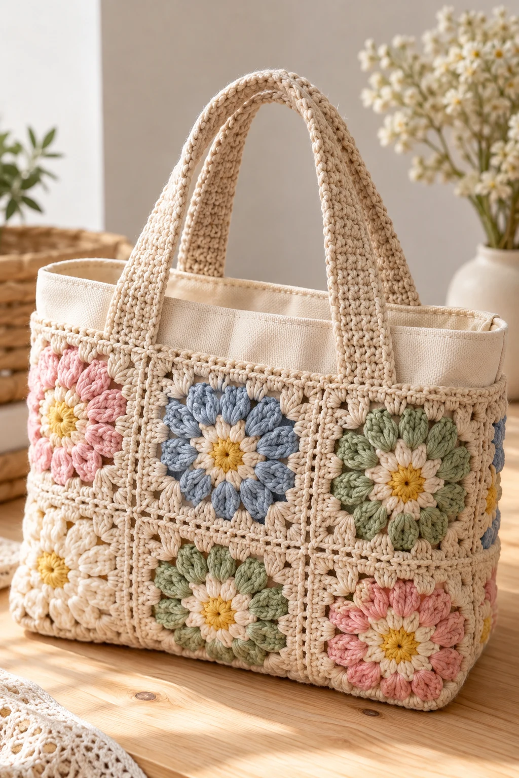 The Crochet Canvas Bag Cover — crochet canvas bag style outfit
