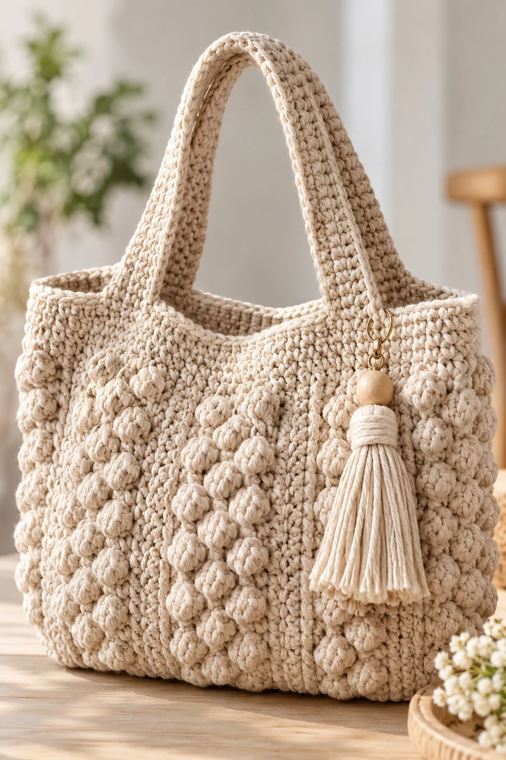The Chunky Textured Crochet Canvas Bag — crochet canvas bag style outfit