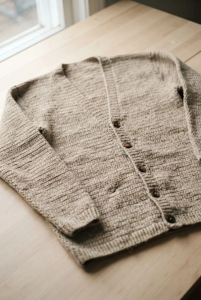 Vintage Button-Front Grandad Cardigan — crochet cardigan pattern free style outfit