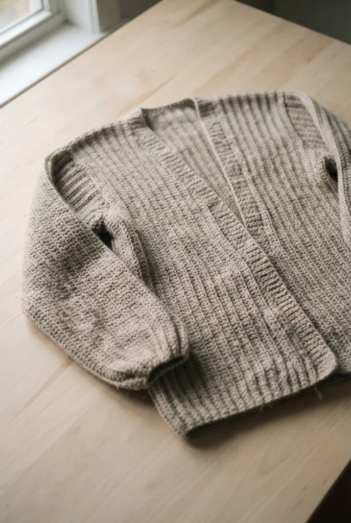 Beginner-Friendly Simple Ribbed Cardigan — crochet cardigan pattern free style outfit
