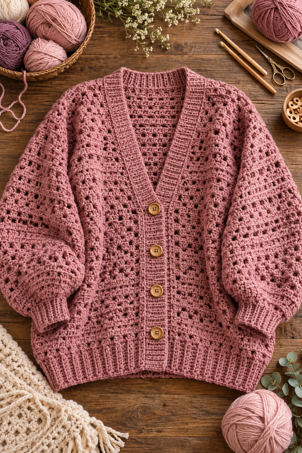Plus-Size Custom-Fit Cardigan — crochet cardigan pattern free style outfit