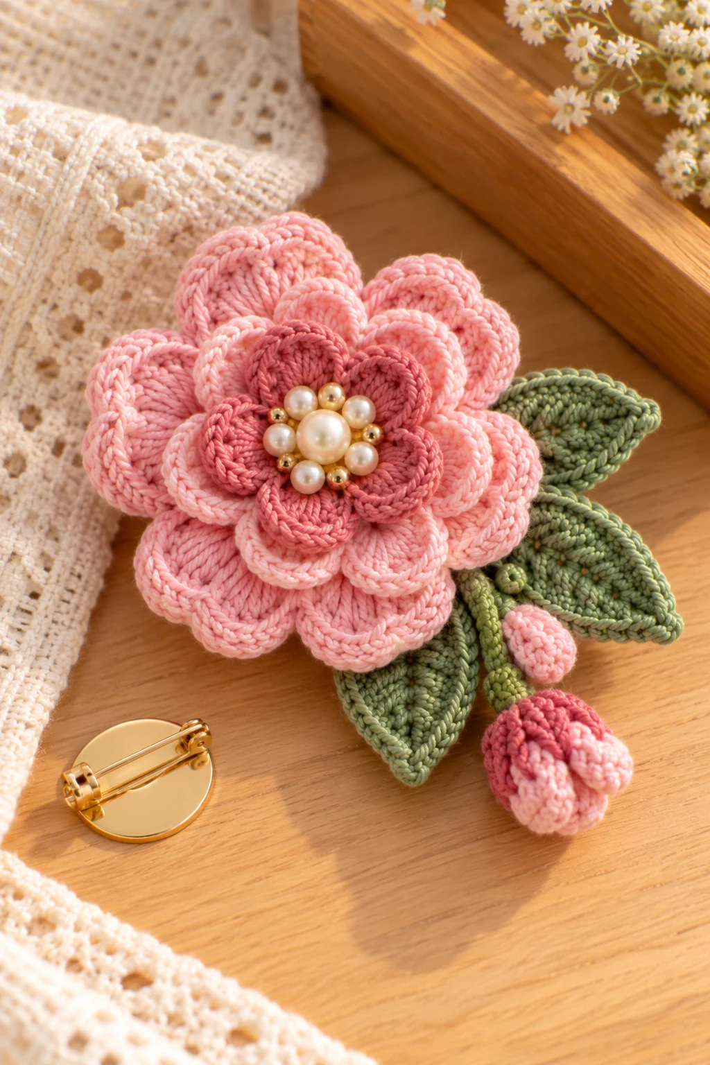 Mini Flower Gift-Tag Embellishment — crochet charms tutorial style outfit