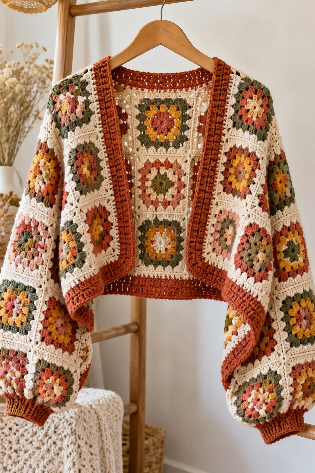 Crochet Granny Square Shrug — crochet clothes fall