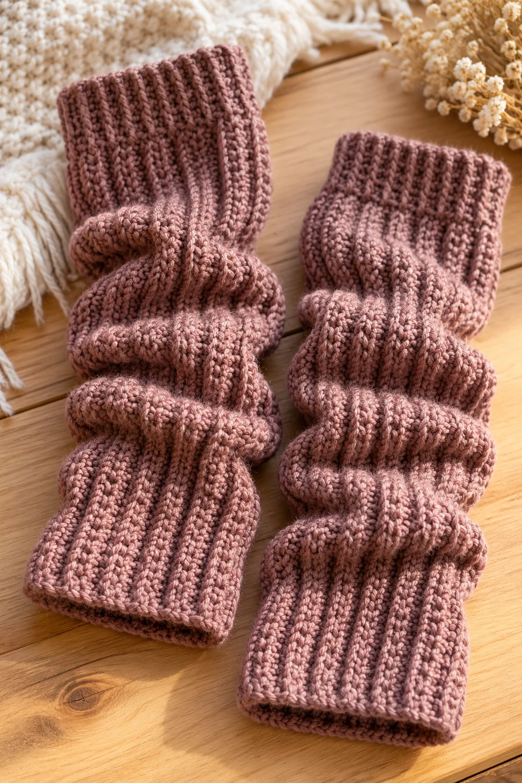 Crochet Ribbed Leg Warmers — crochet clothes fall