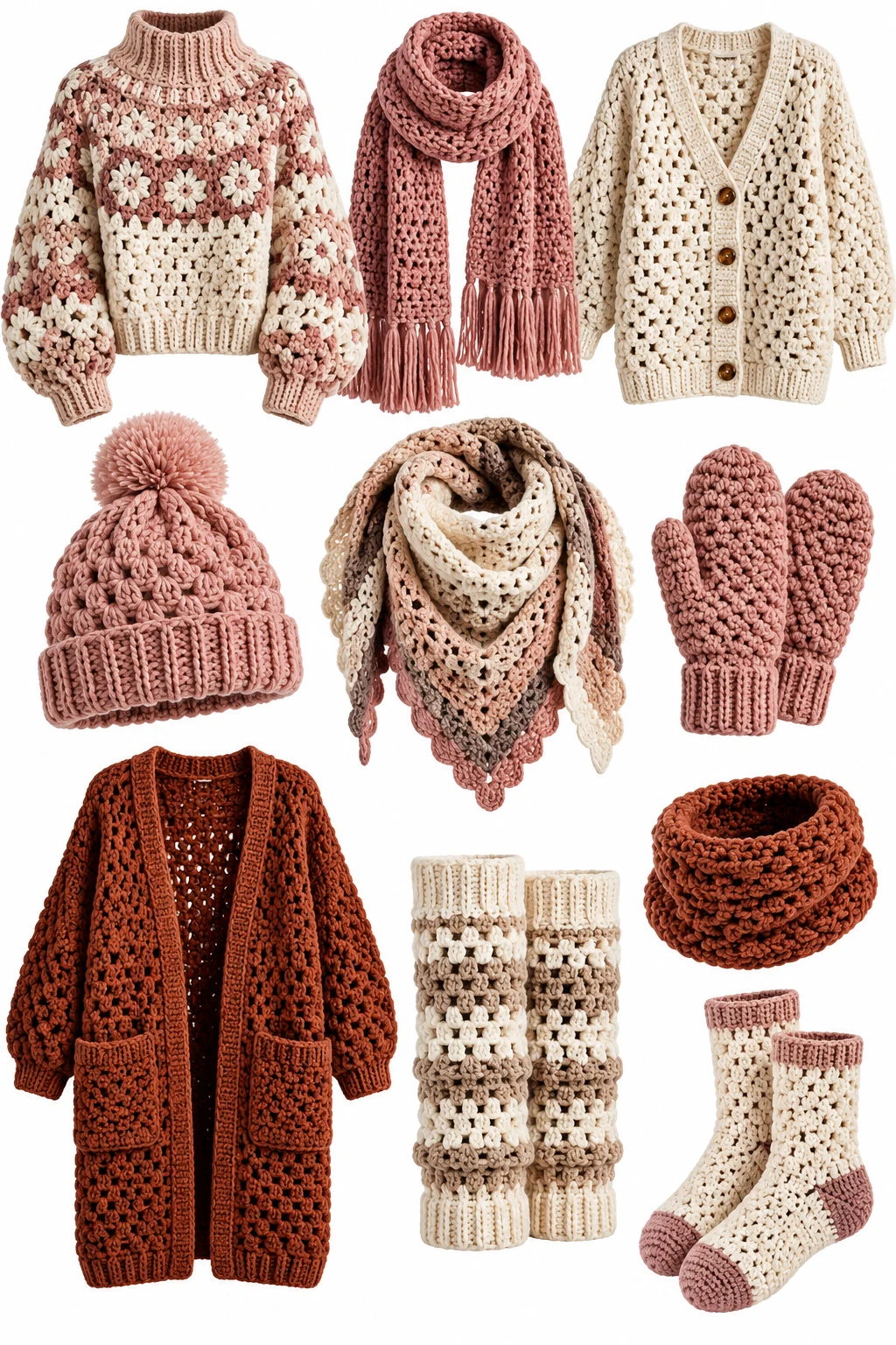 Shop: crochet clothes for winter