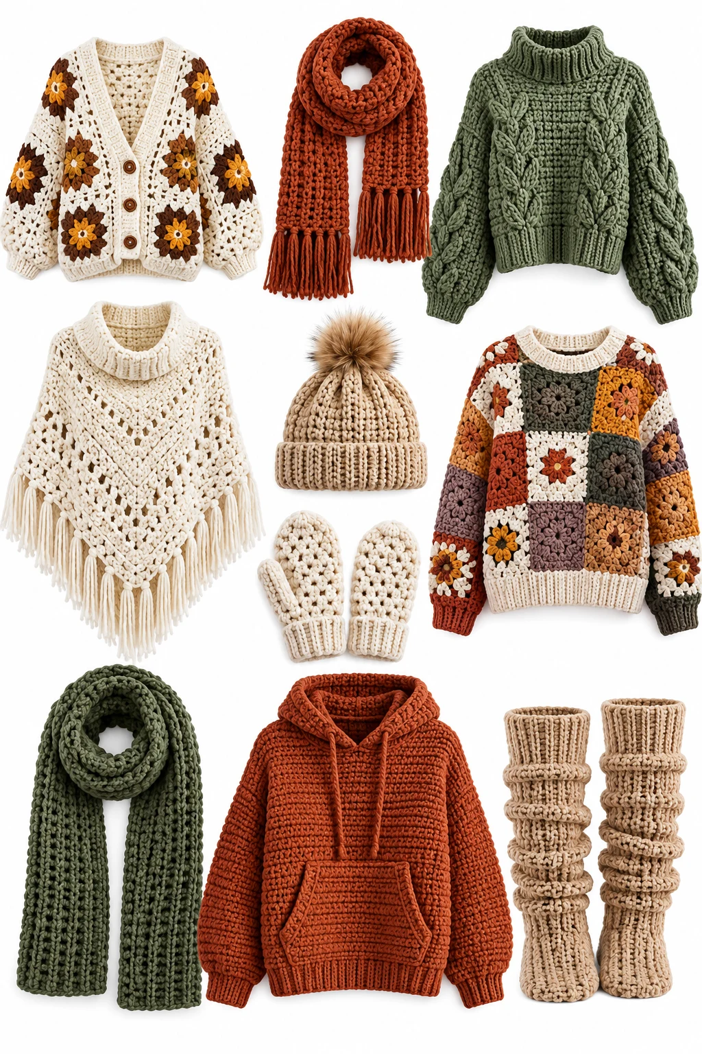 Shop: crochet clothes for winter best sellers
