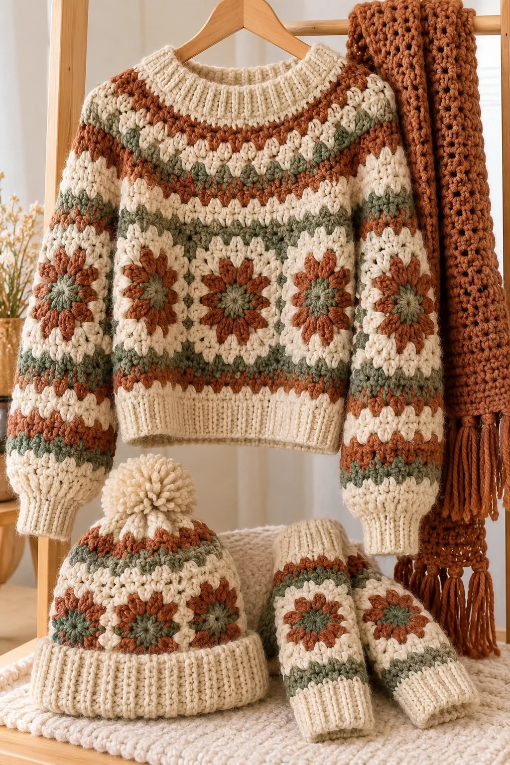 Chaque pin apparaît en direct dans la liste — crochet clothes for winter