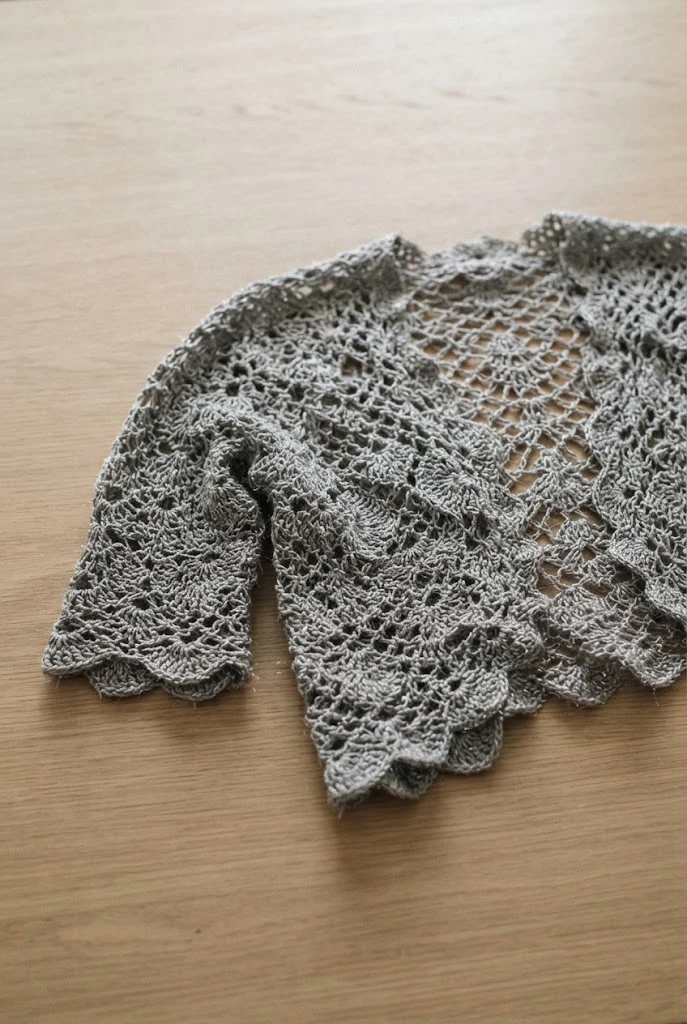 Liquid Silver Shrug — Crochet Clothes Patterns style outfit