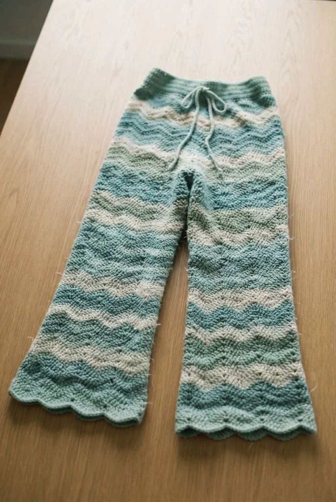 Seafoam Ripple Wave Pants — Crochet Clothes Patterns style outfit