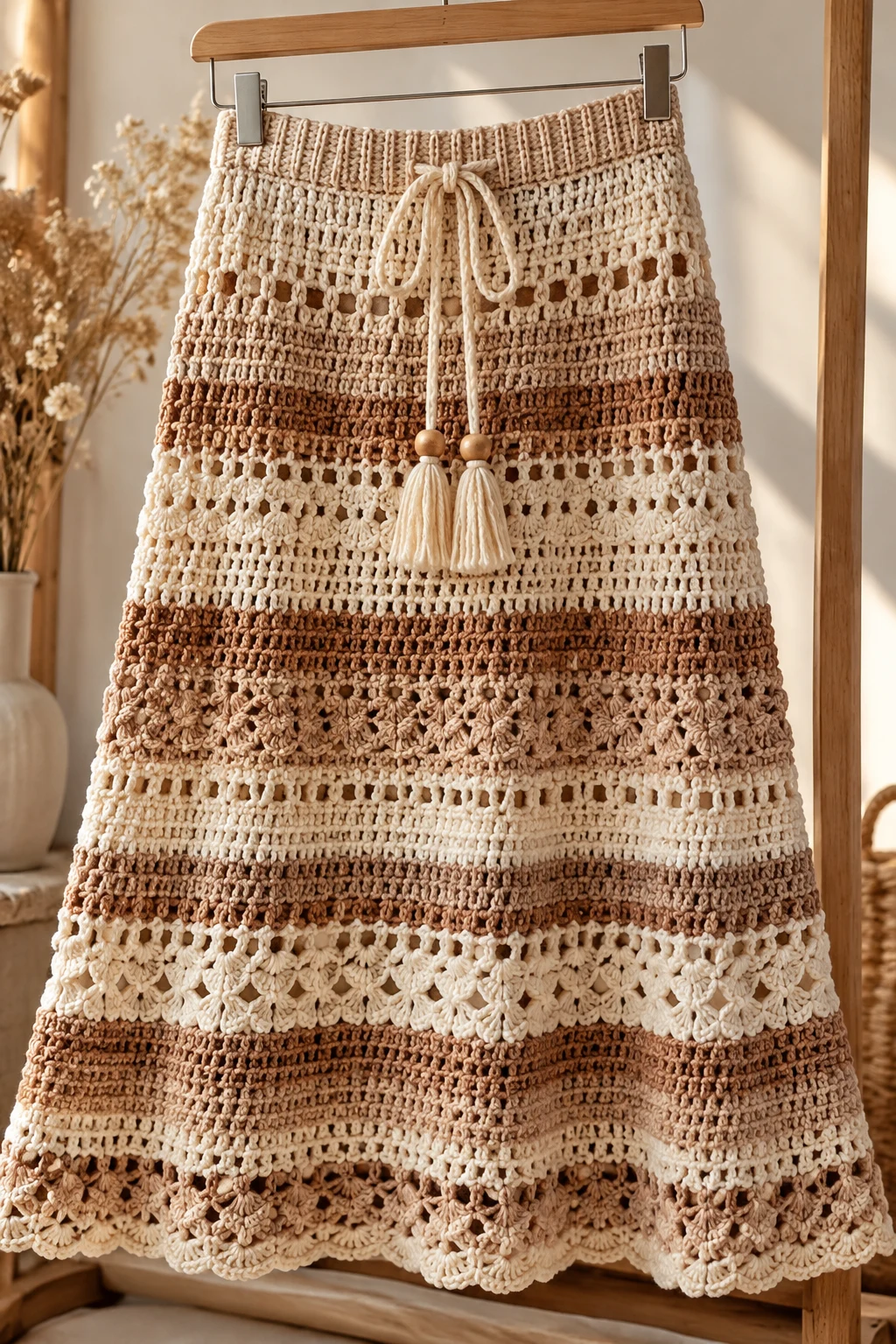 The Modern Crochet Sweater Skirt — crochet clothes winter style outfit