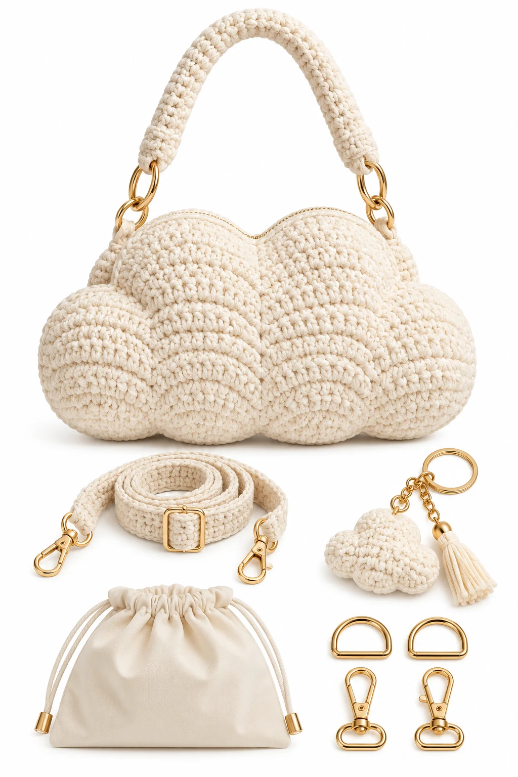 Shop: crochet cloud bag accessories