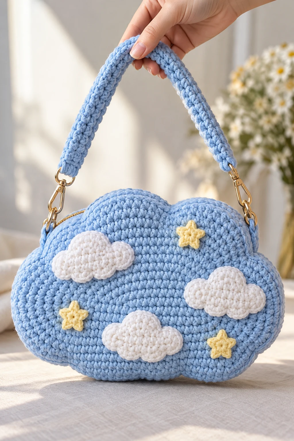 Project 12 — crochet cloud bag