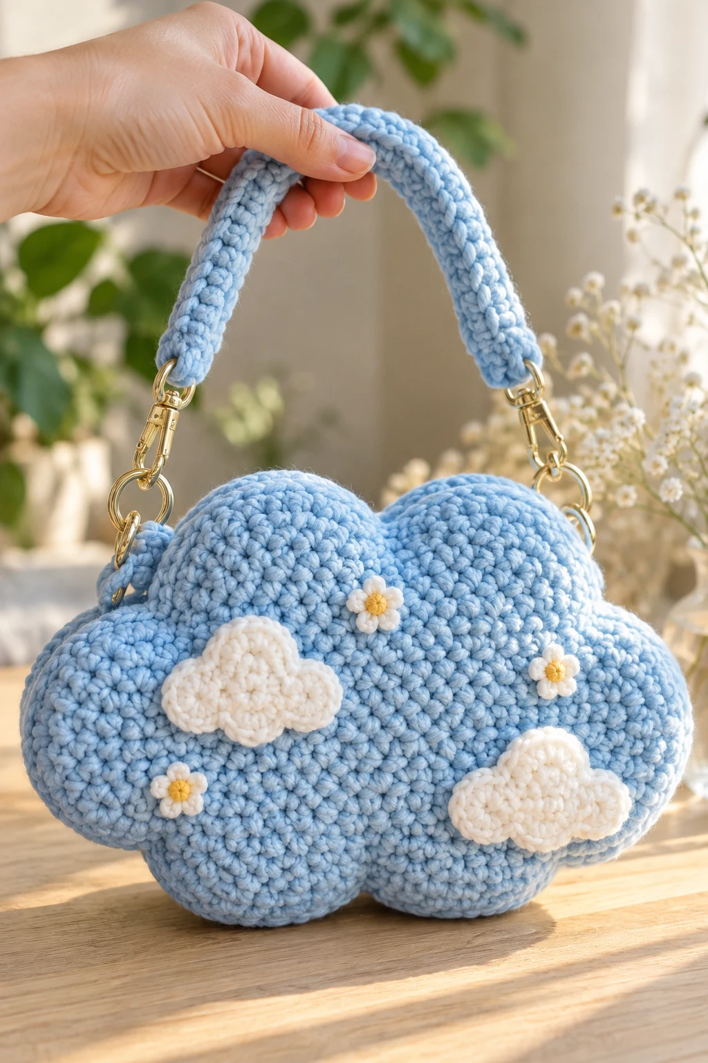 Project 8 — crochet cloud bag