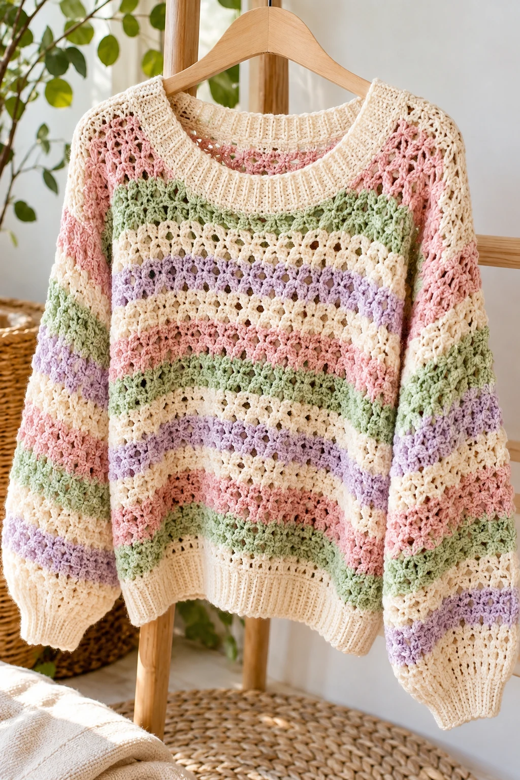 The Lightweight Spring Crochet Sweater — crochet comfy sweater style outfit