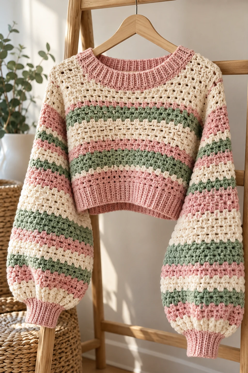 The Cropped Cozy Sweater — crochet comfy sweater style outfit