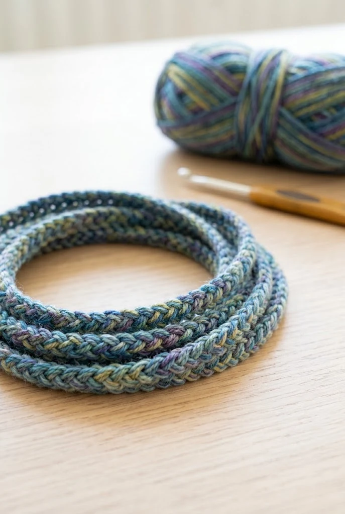 Spiral Single Crochet Cord Braid — crochet cord style outfit