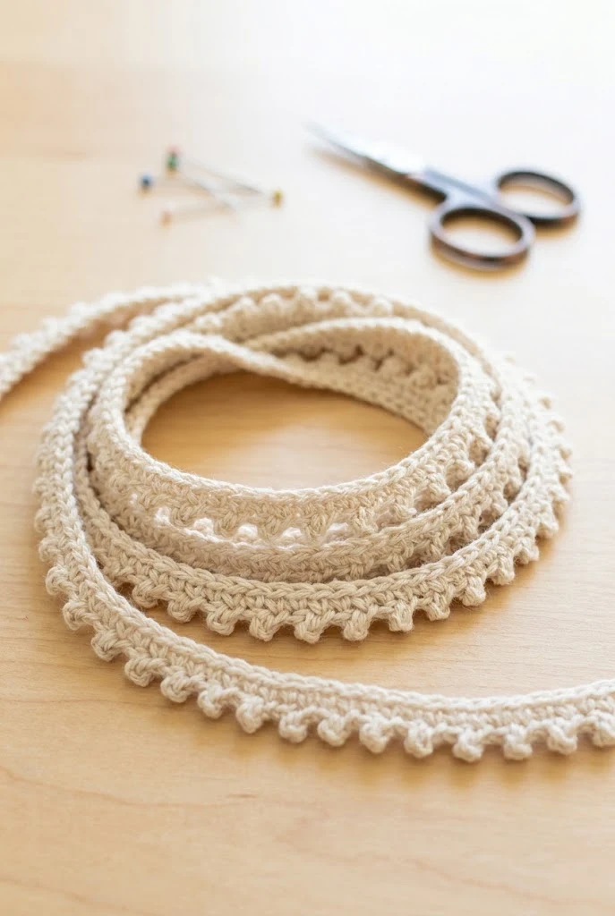 Picot-Edged Decorative Crochet Cord — crochet cord style outfit
