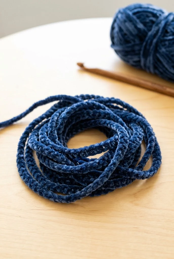 Velvet Ribbon Crochet Cord — crochet cord style outfit