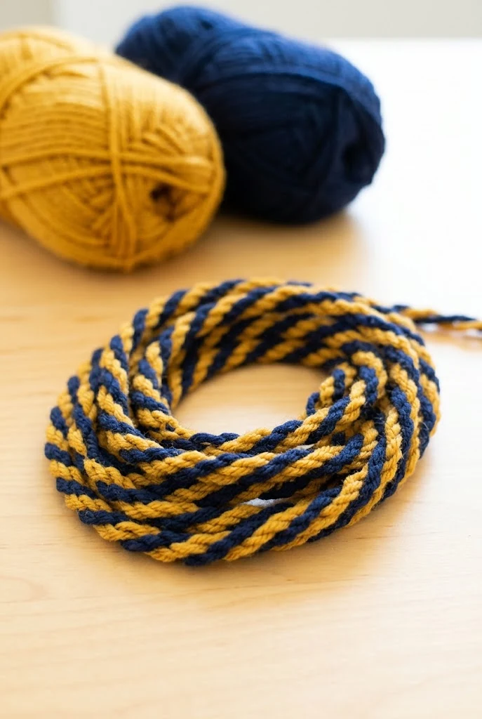 Two-Color Twisted Crochet Corde — crochet cord style outfit