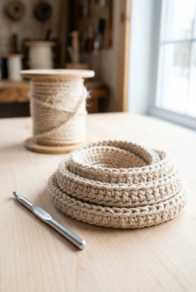 Heavy-Duty Crochet Corde à Linge — crochet cord style outfit