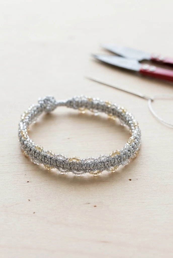 Delicate Crochet Cord Bracelet — crochet cord style outfit