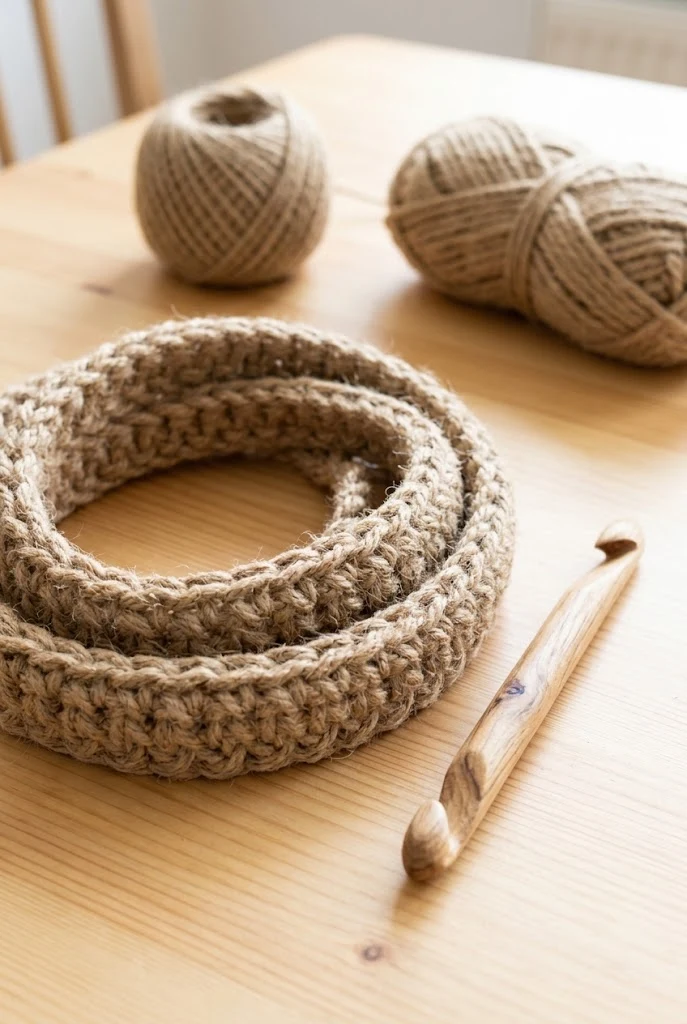 Chunky Jute Crochet Corde Escalier — crochet cord style outfit