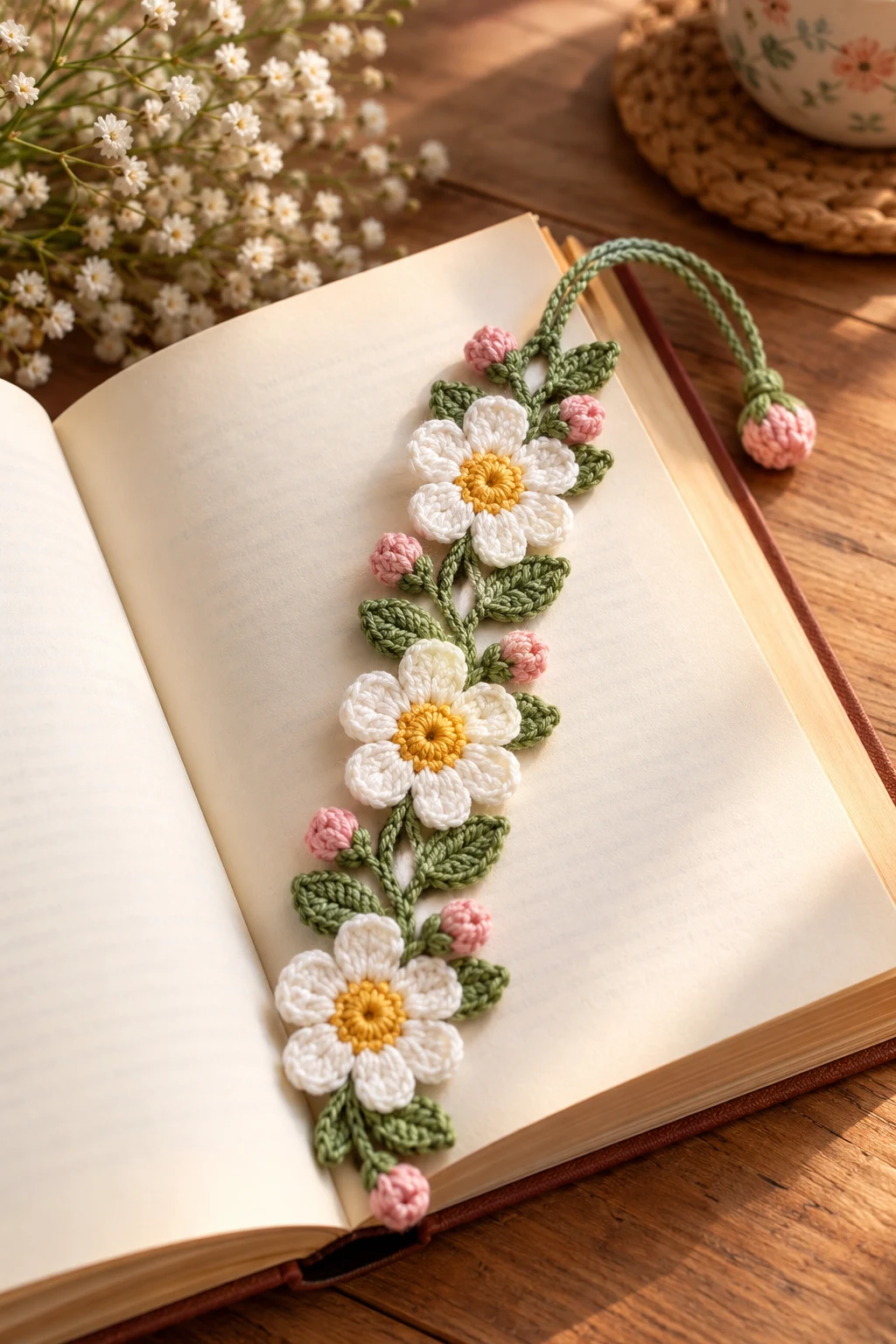 The Sweet Crochet Bookmark — Crochet DIY Tutorial style outfit