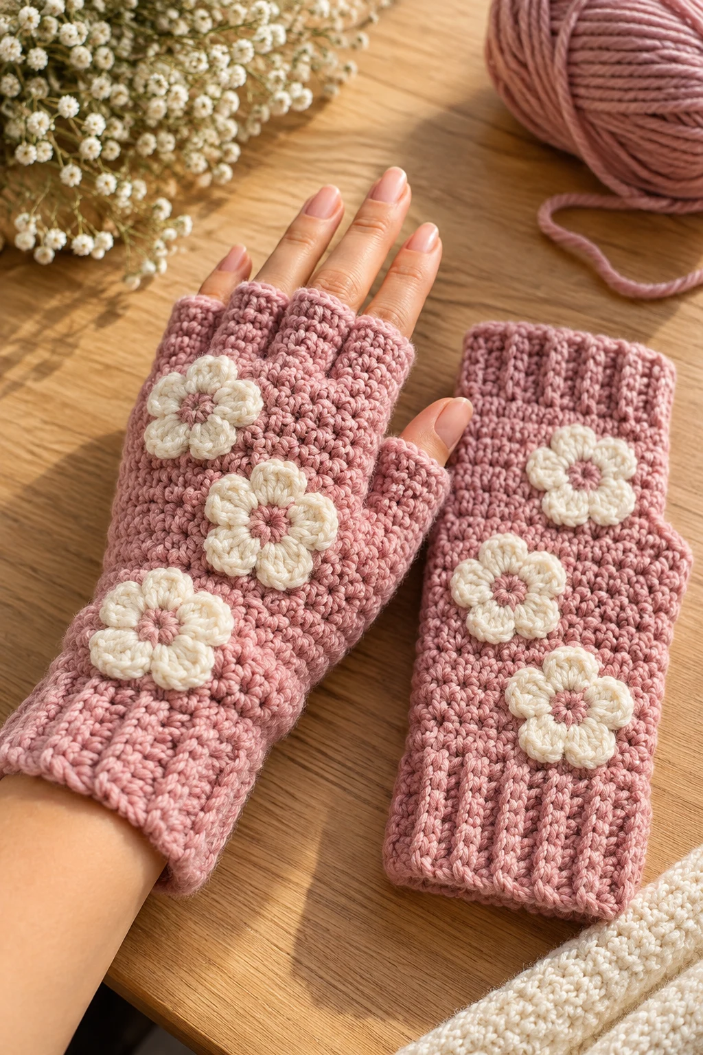 The Downtown Crochet Fingerless Gloves — crochet downtown style outfit