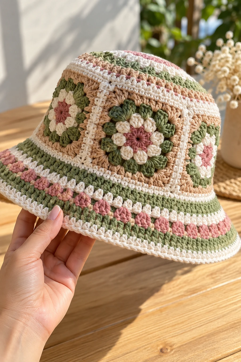 The Modern Crochet Bucket Hat — crochet downtown style outfit