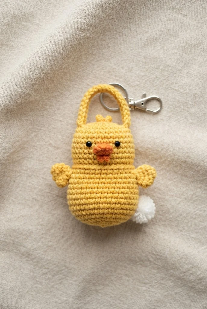 Mini Duck Bag Keychain Charm — crochet duck bag
