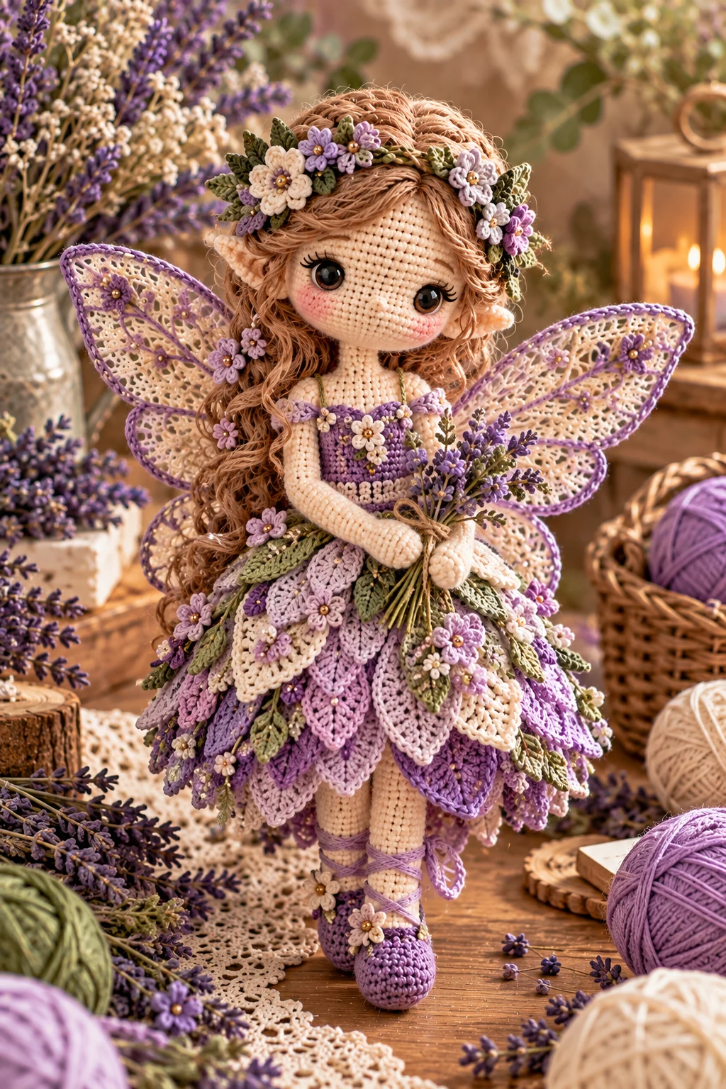 Lavender Garden Fairy — crochet fairy style outfit