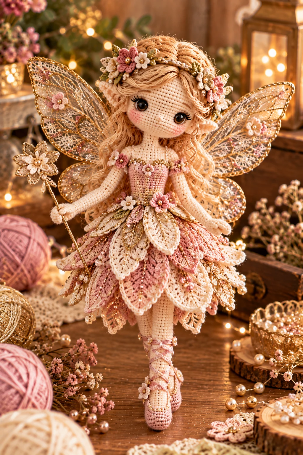 Crochet Fairy With Sparkling Wings — crochet fairy style outfit