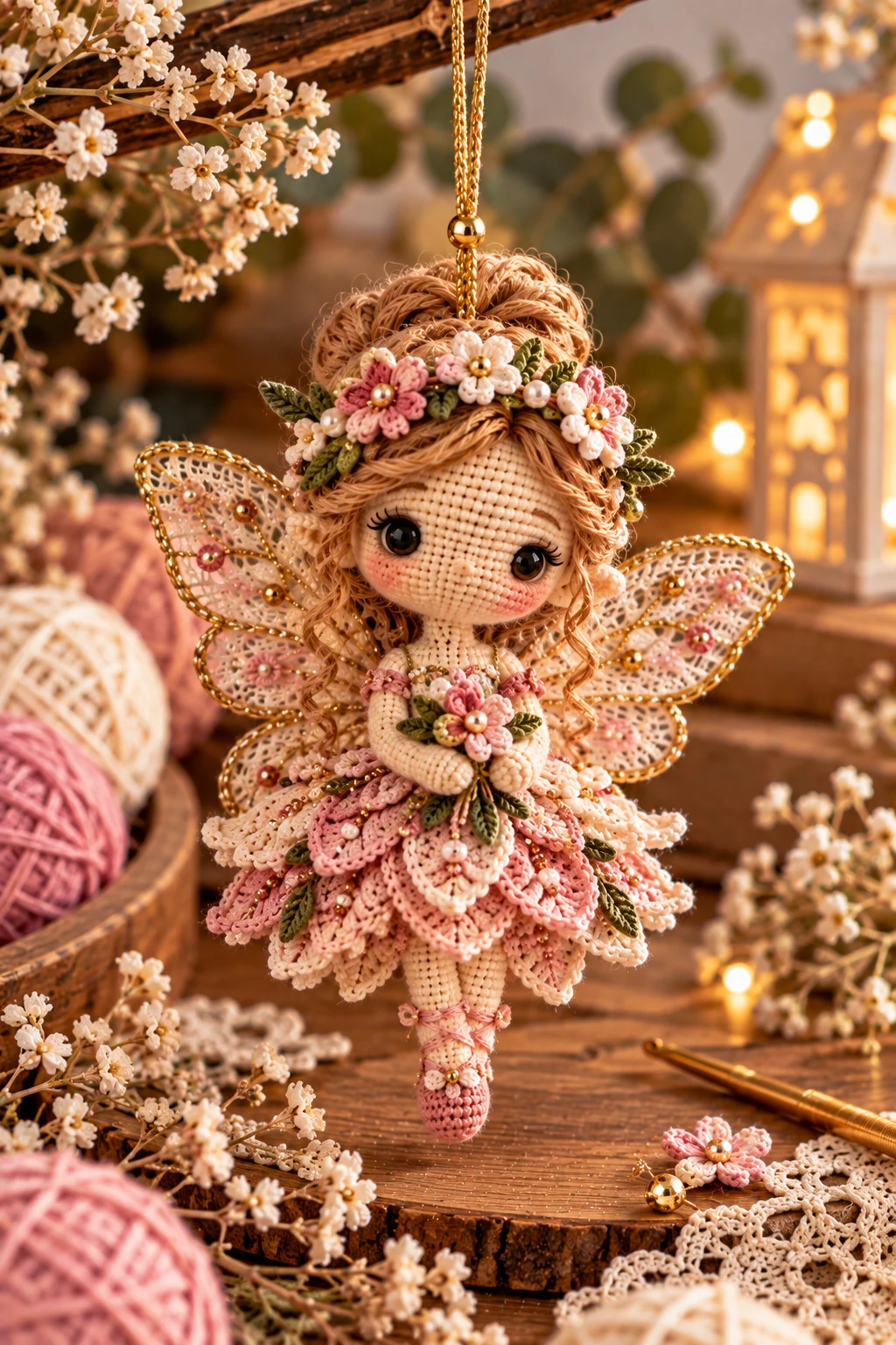 Mini Crochet Fairy Ornament — crochet fairy style outfit