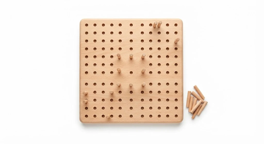Wooden Granny Square Blocking Board with Pegs