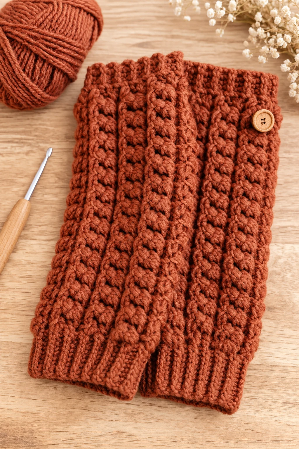 The Textured Crochet Leg Warmers — crochet fall wearables style outfit