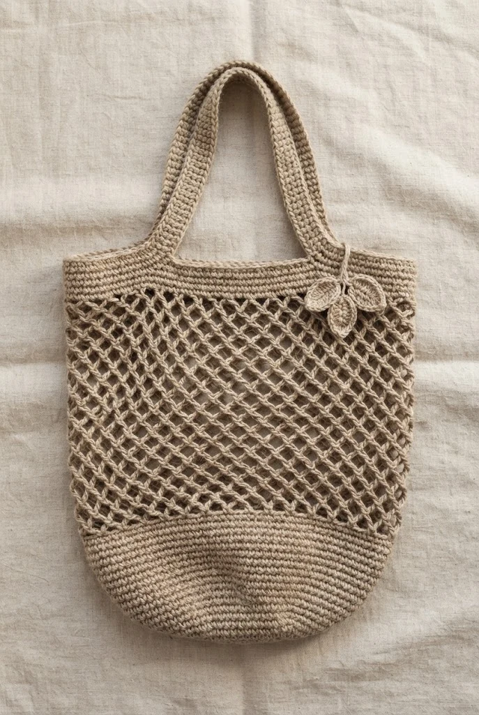 Eco-Friendly Jute Blend Market Bag — crochet farmers market bag