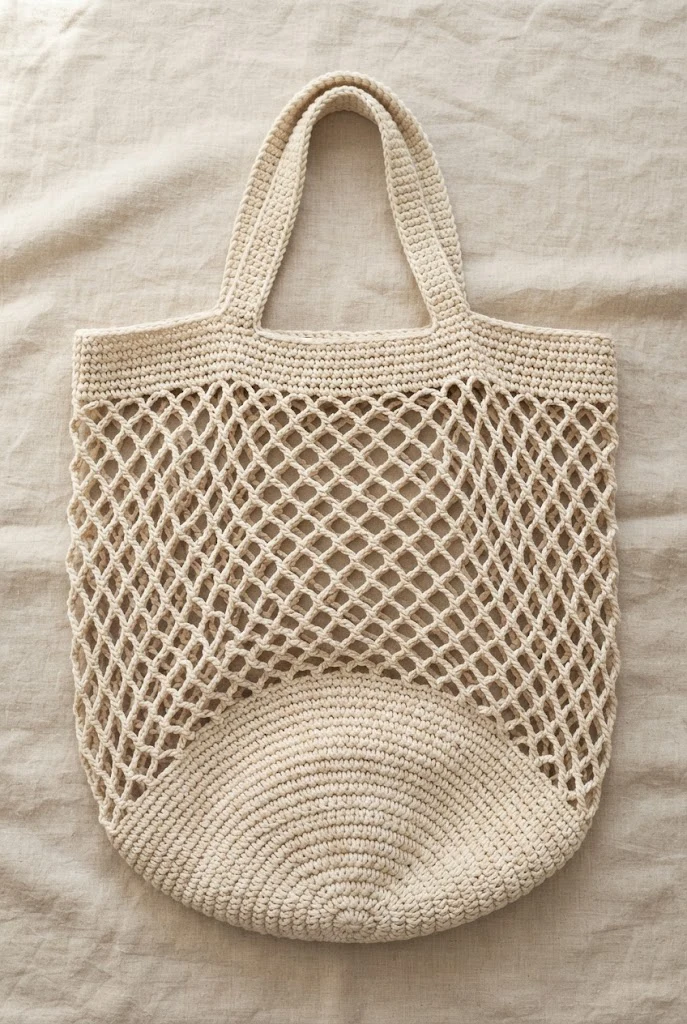 Oversized Jumbo Market Tote — crochet farmers market bag